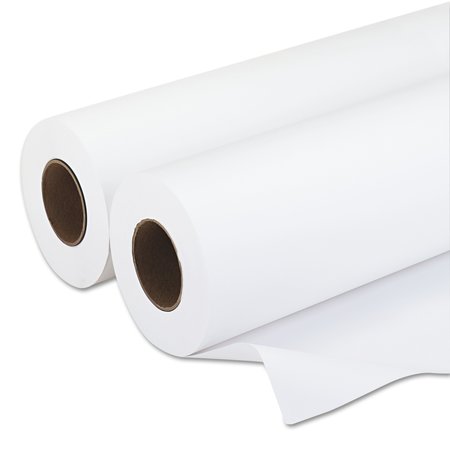 ICONEX Amerigo Wide-Format Paper, 3in Core, 20lb, 24x500ft, Smooth White, PK2 9124
